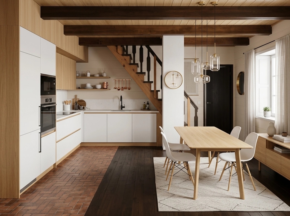 Interior design in Scandinavian style — Kitchen by GenRoom AI