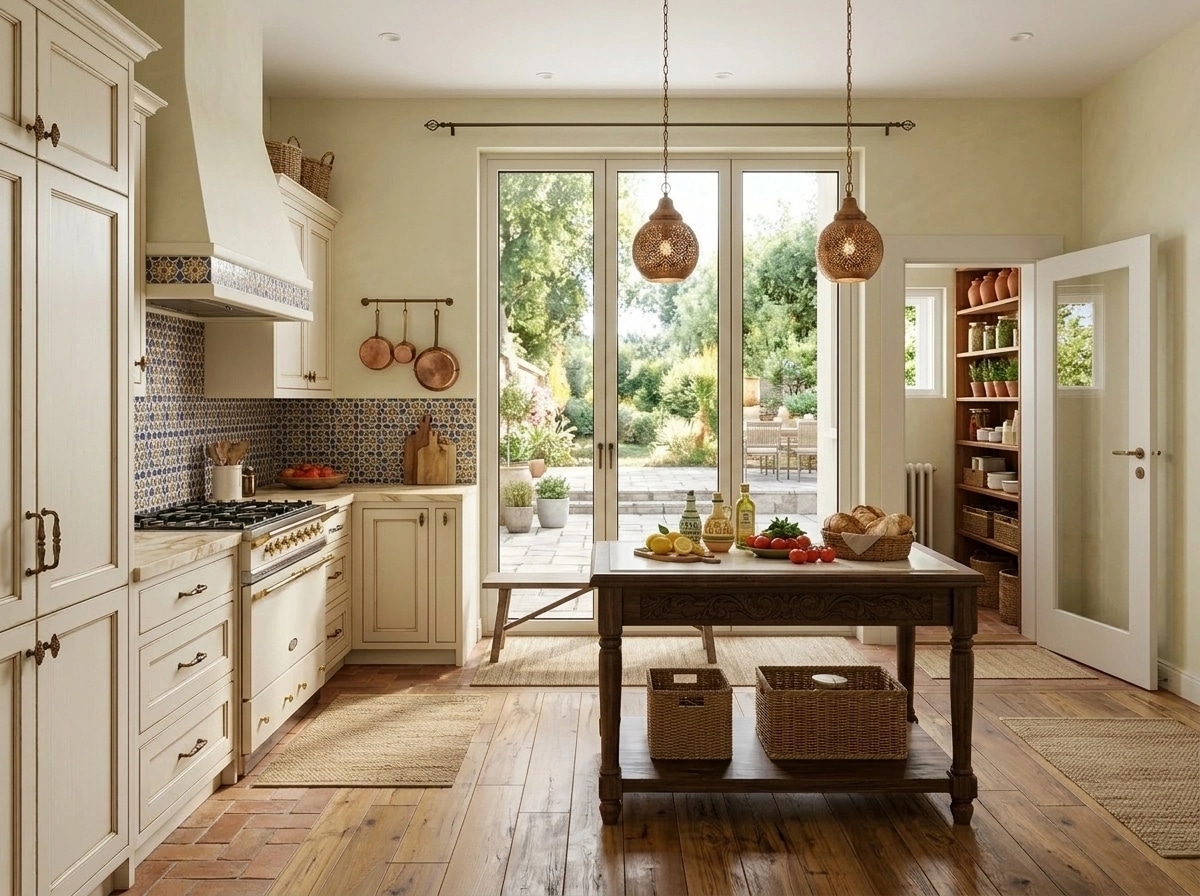 Mediterranean Kitchen design — interior photo by GenRoom AI