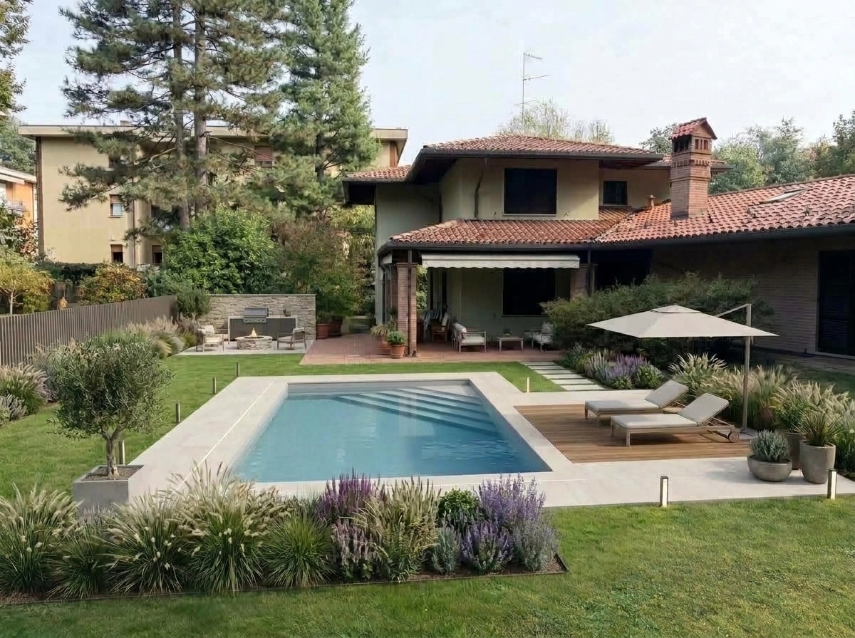 Contemporary Yard Yard design — yard photo by GenRoom AI