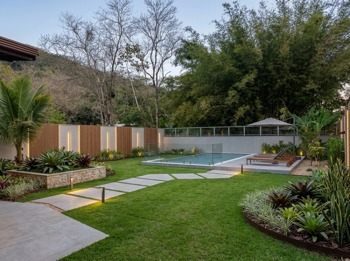 Landscape design in Contemporary Yard style — Yard by GenRoom AI