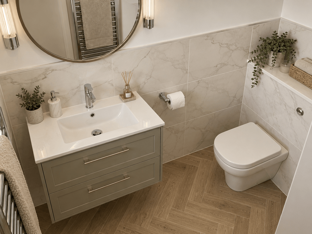 Bathroom interior in no_style style — photo by GenRoom AI