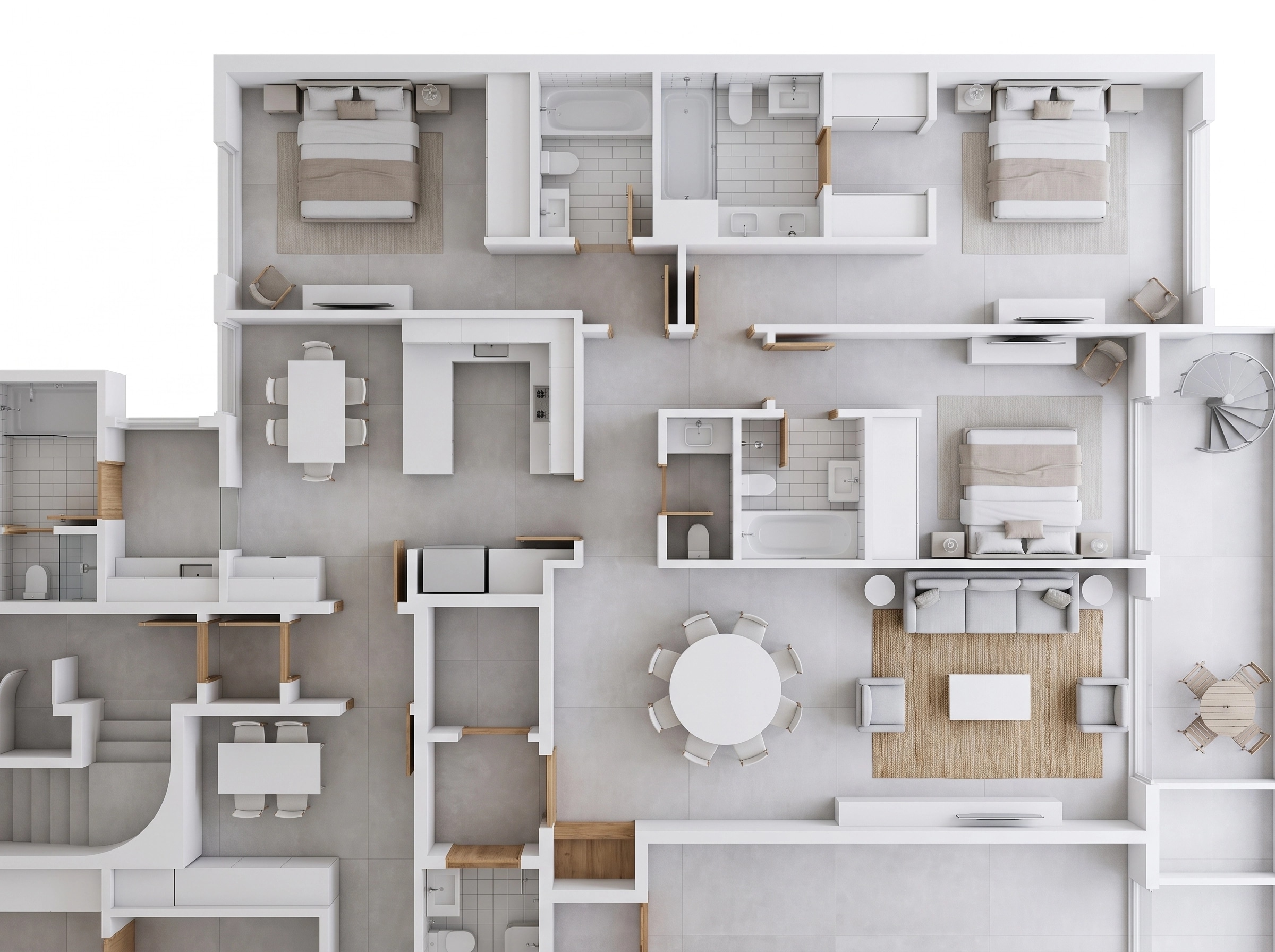 Minimalism Living Room design — interior photo by GenRoom AI