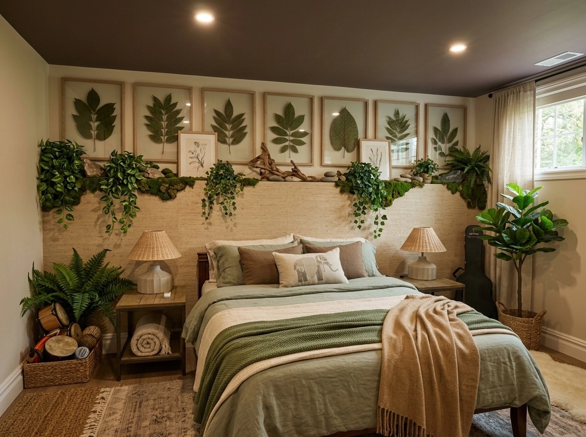 Interior design in Biophilic style — Bedroom by GenRoom AI