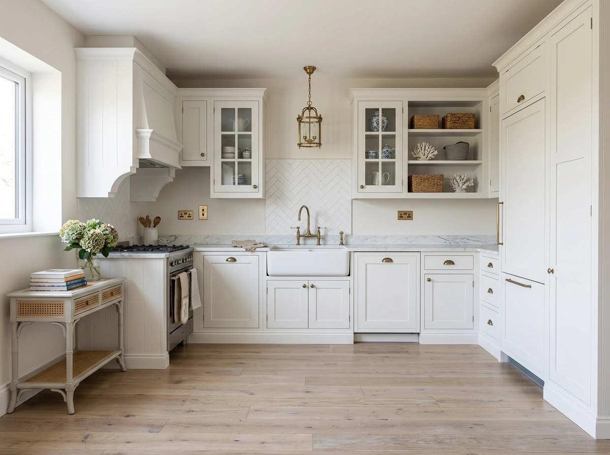 Kitchen interior in Coastal / Hamptons style — photo by GenRoom AI