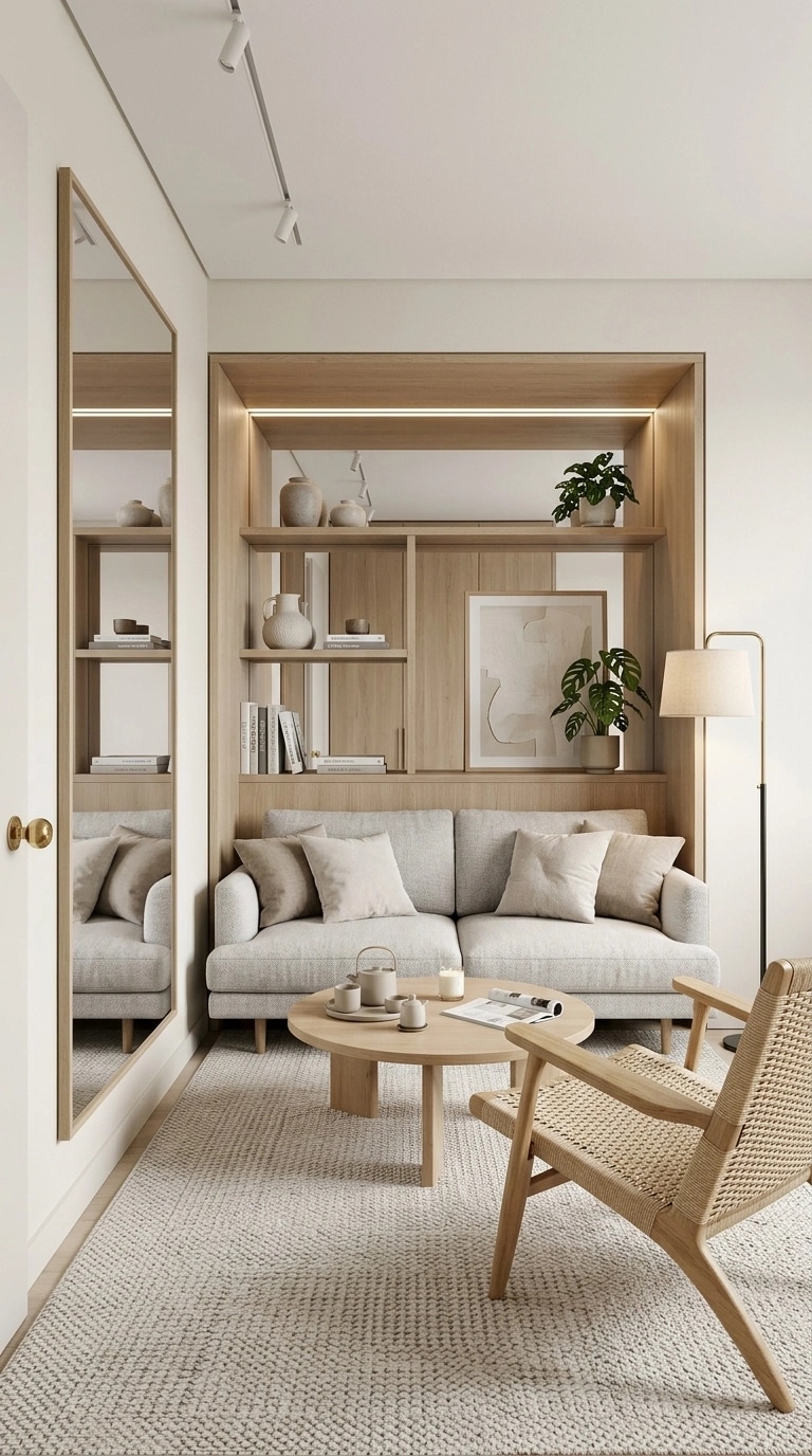 Interior design in Scandinavian style — Living Room by GenRoom AI