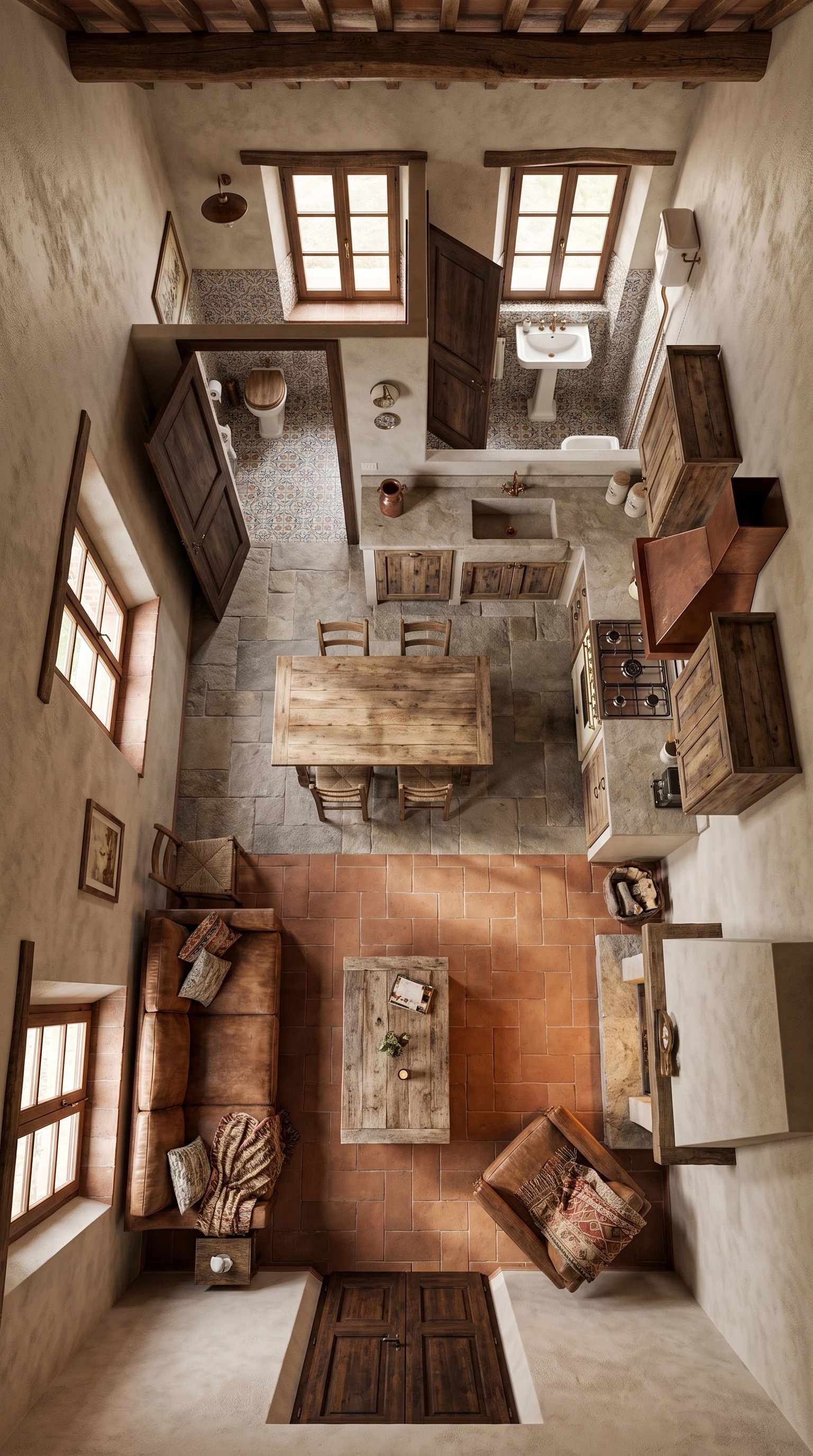 Interior design in Tuscan style — Living Room by GenRoom AI