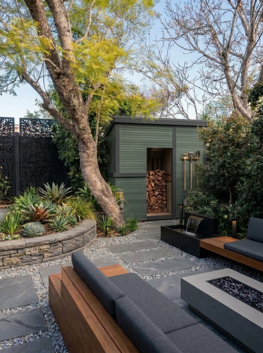 Landscape design in Contemporary Yard style — Yard by GenRoom AI