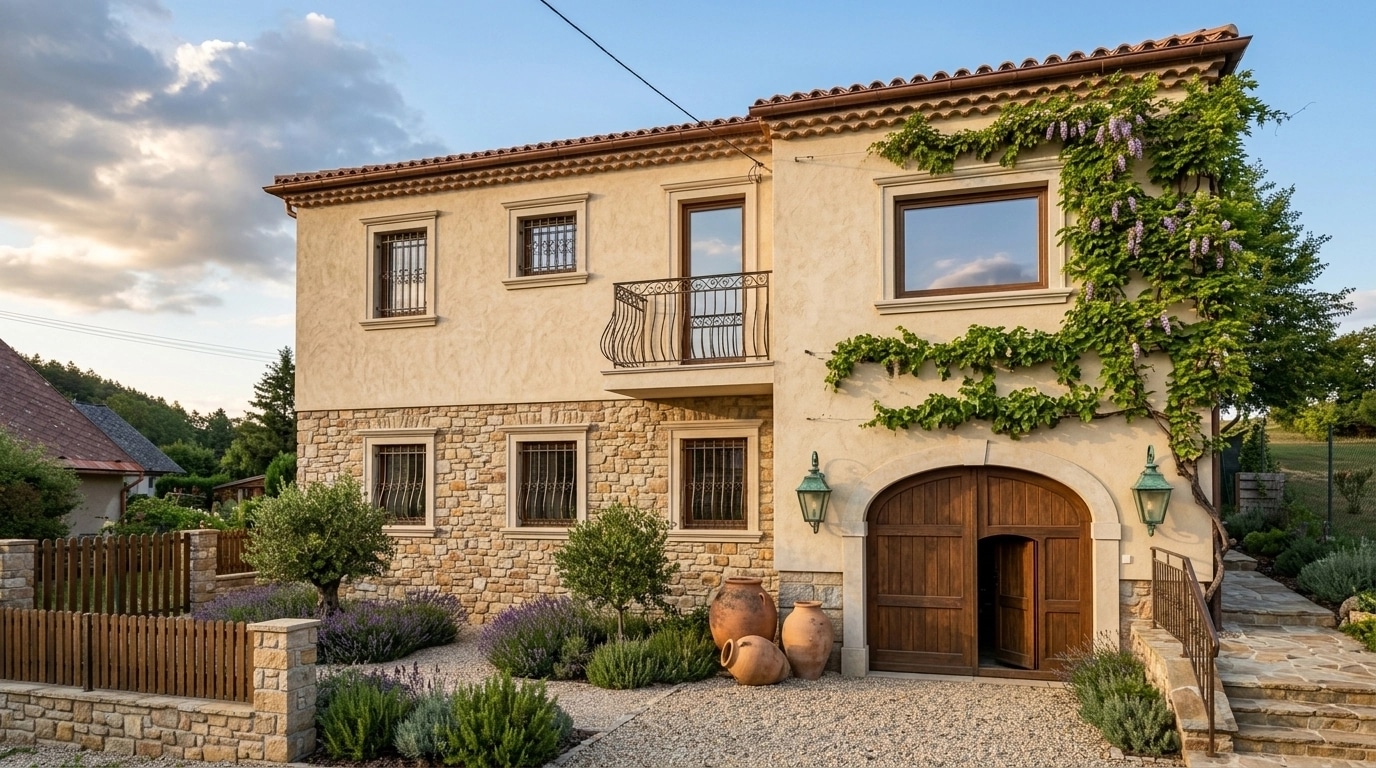 Mediterranean Facade Facade design — facade photo by GenRoom AI