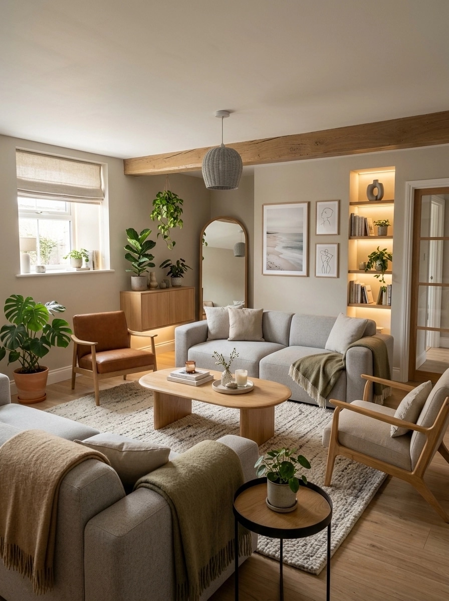 Scandinavian Living Room design — interior photo by GenRoom AI