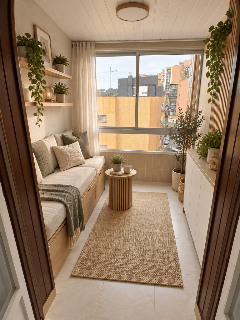Interior design in Scandinavian style — balcony by GenRoom AI