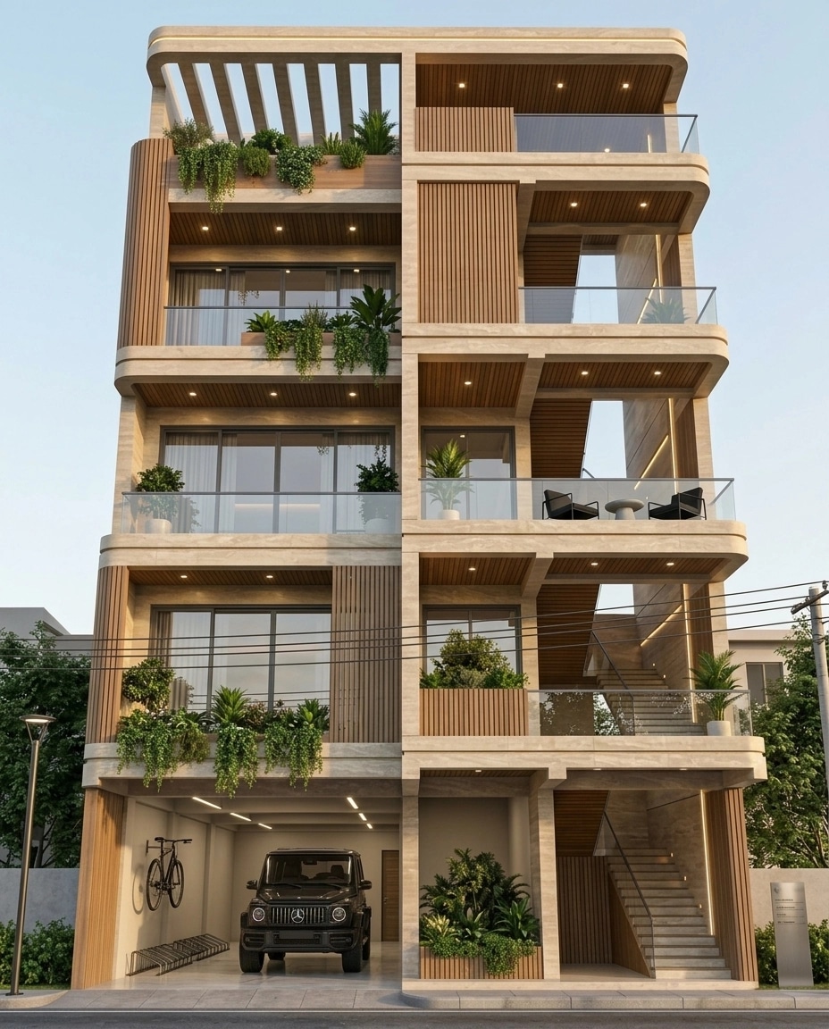 Minimalist Facade Facade design — facade photo by GenRoom AI