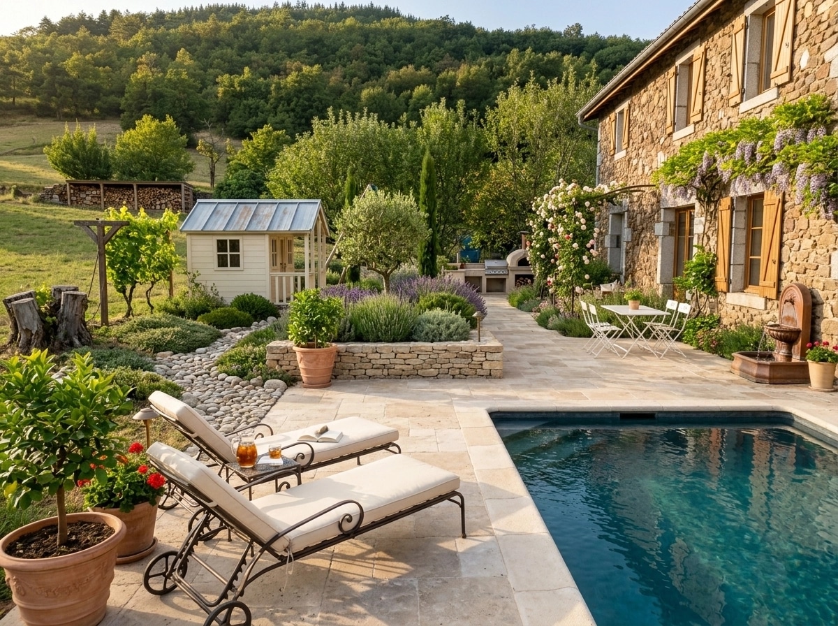 Provence Garden Bahçe design — yard photo by GenRoom AI