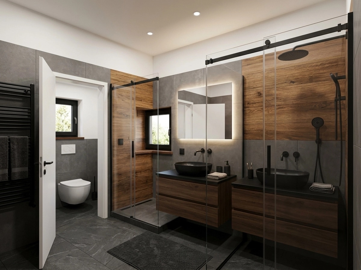 Bathroom interior in no_style style — photo by GenRoom AI