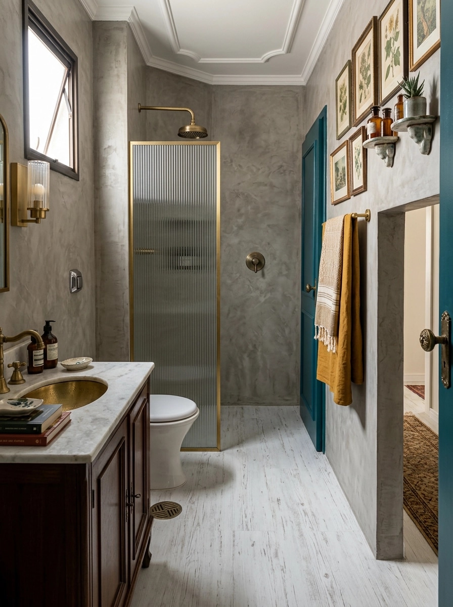 Eclectic Bathroom design — interior photo by GenRoom AI