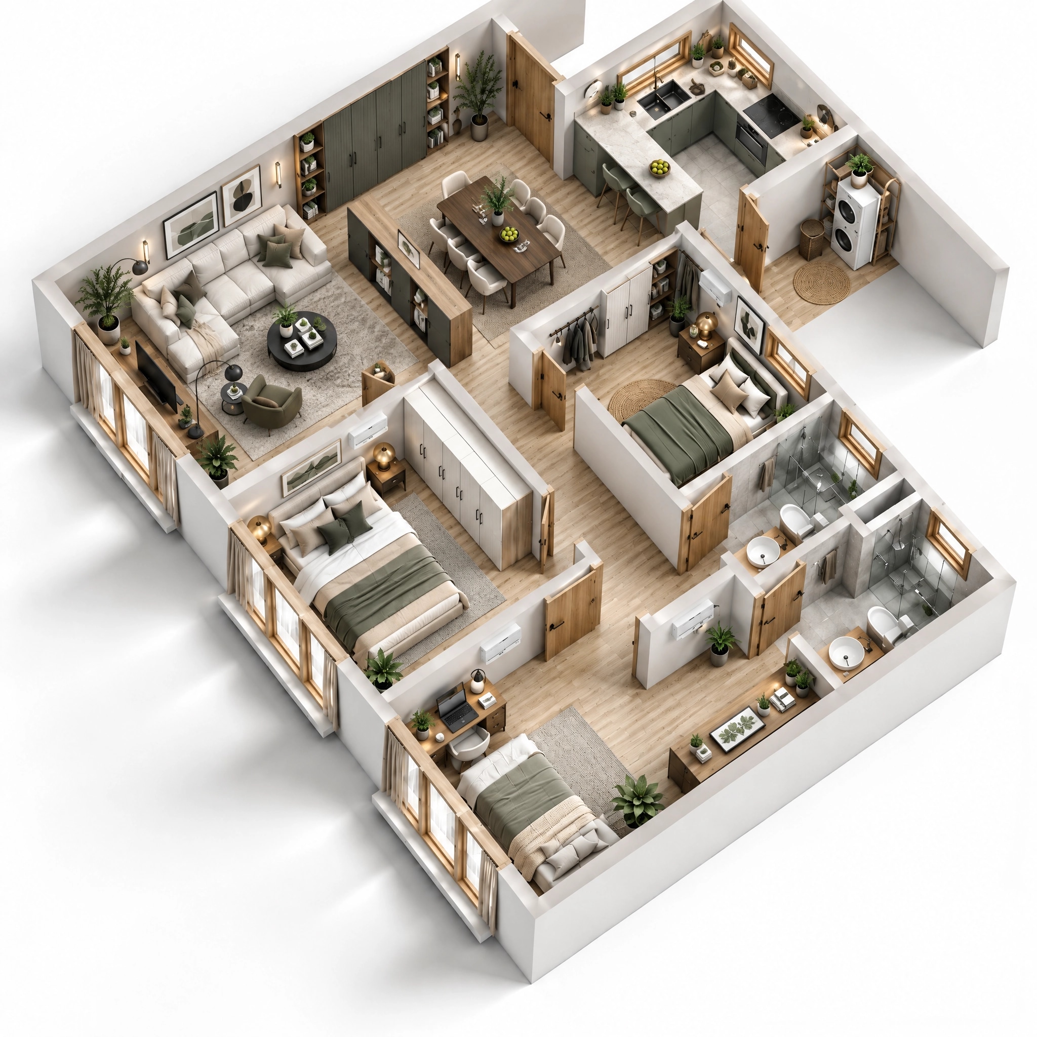 Interior design in Contemporary style — Living Room by GenRoom AI