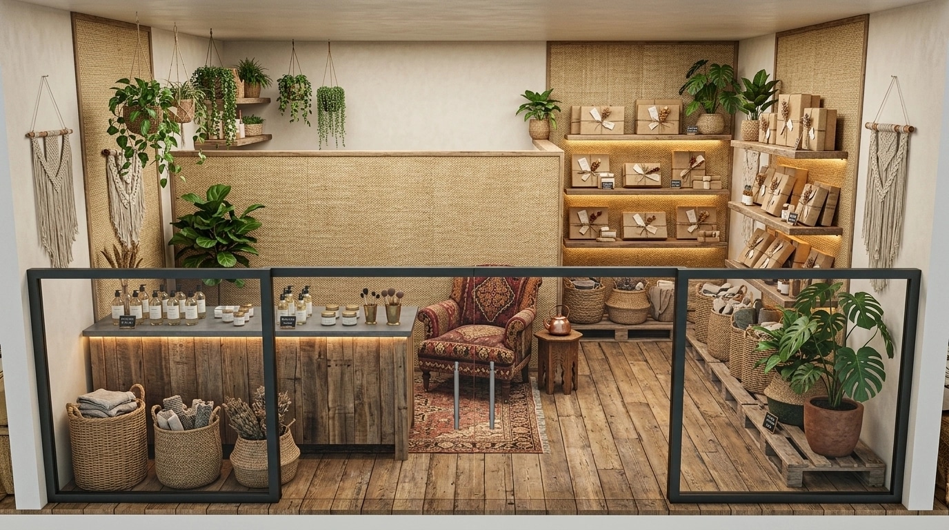 Interior design in Bohemian style — shop by GenRoom AI