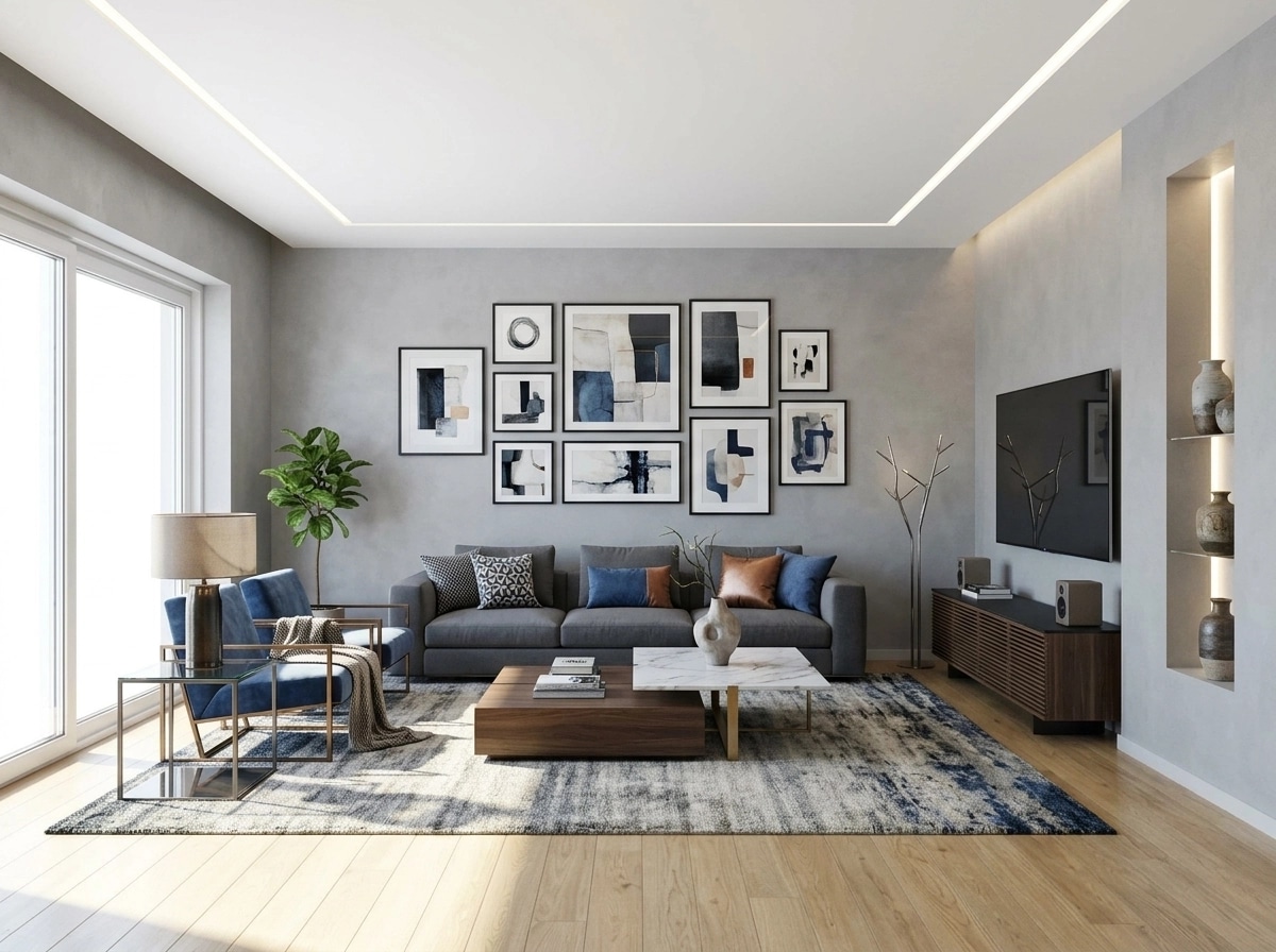 Interior design in Contemporary style — Living Room by GenRoom AI