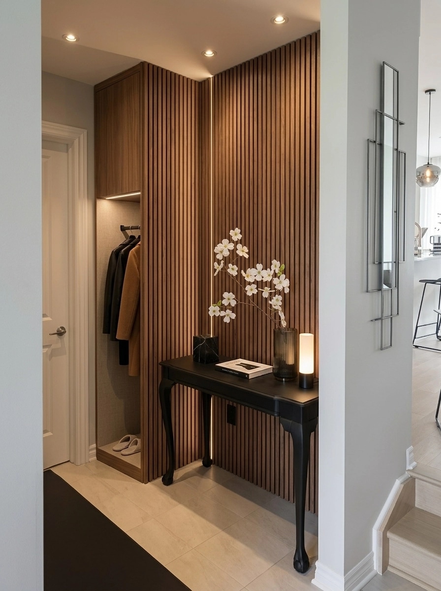 Hallway interior in Minimalism style — photo by GenRoom AI