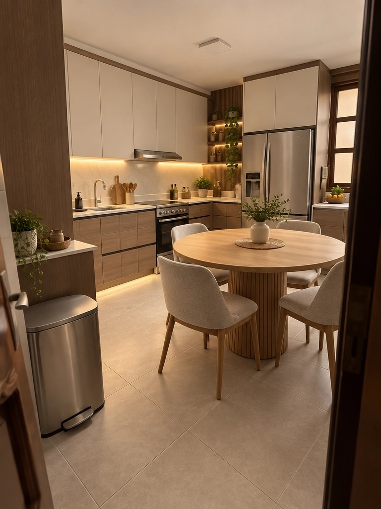 Minimalism Kitchen design — interior photo by GenRoom AI