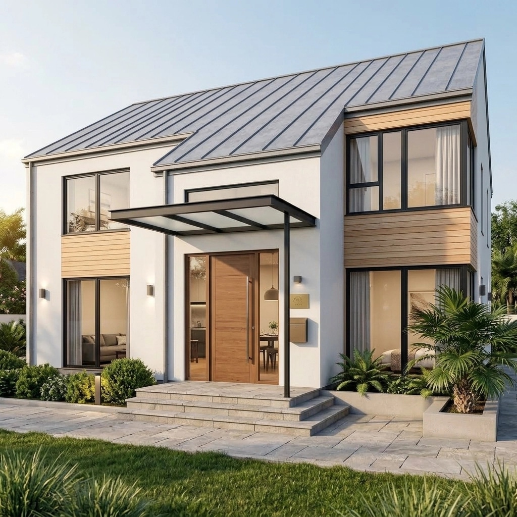 Scandinavian Facade Facade design — facade photo by GenRoom AI