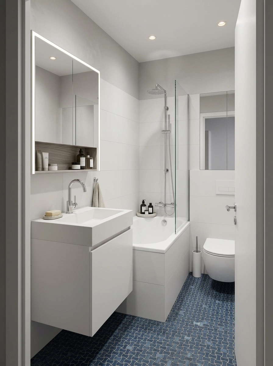 Minimalism Bathroom design — interior photo by GenRoom AI