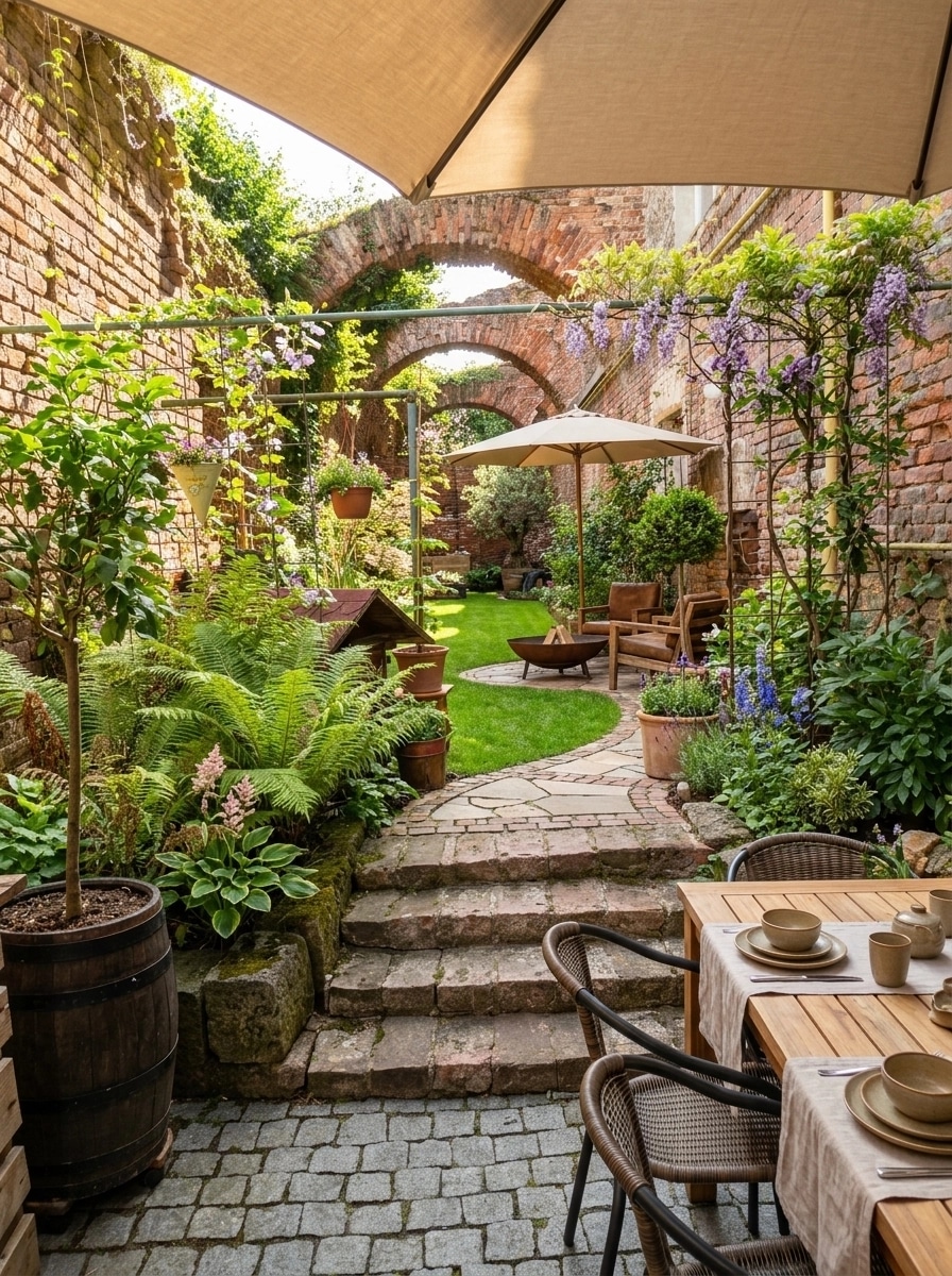 Country Rustic Garden Yard design — yard photo by GenRoom AI