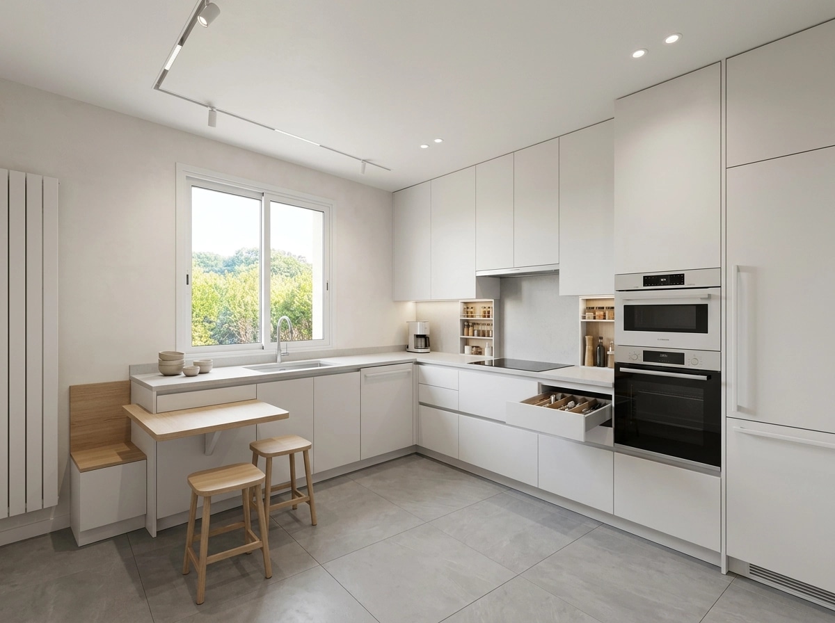 Minimalism Kitchen design — interior photo by GenRoom AI