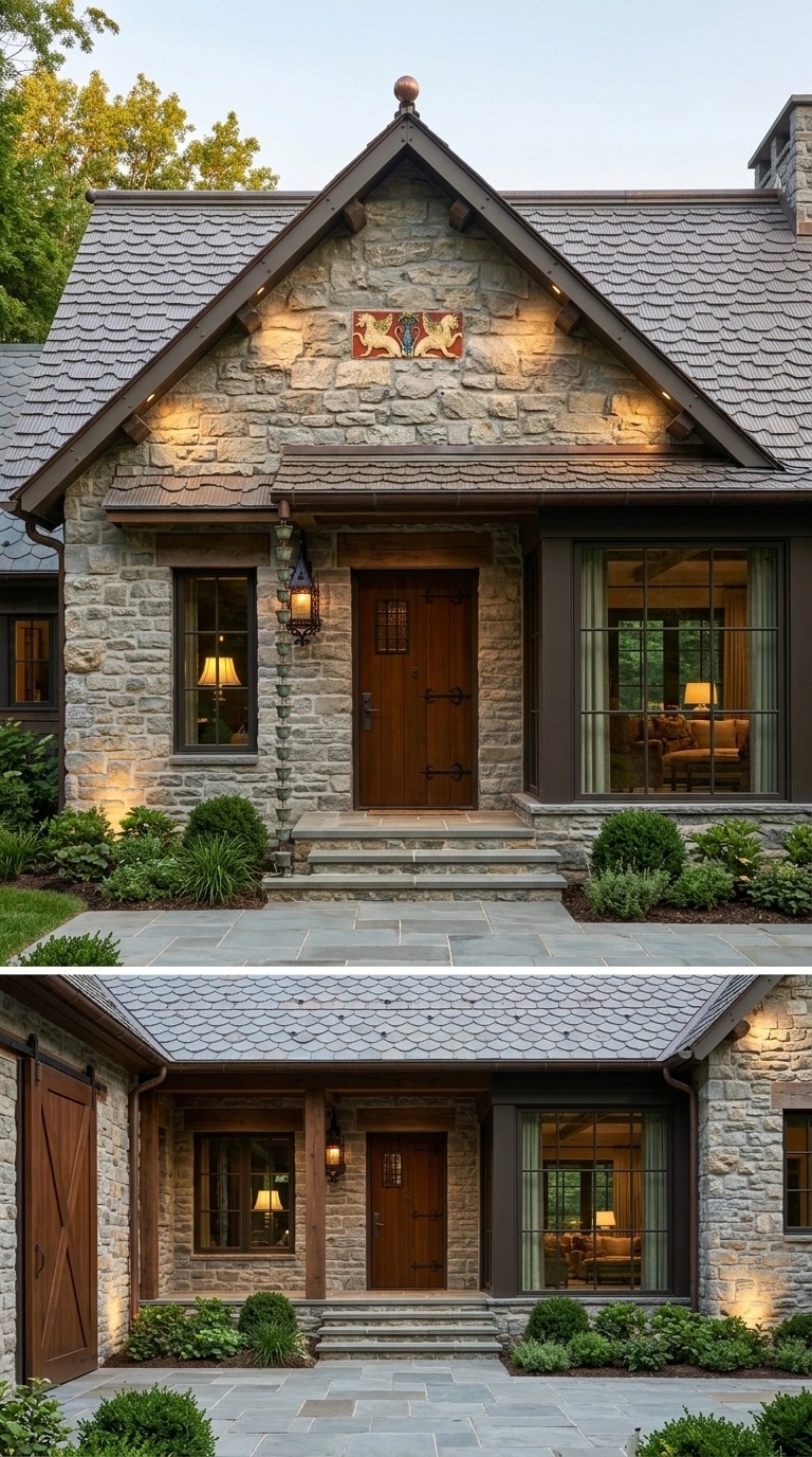 Cephe tasarımı Barnhouse Facade stili — Cephe GenRoom AI