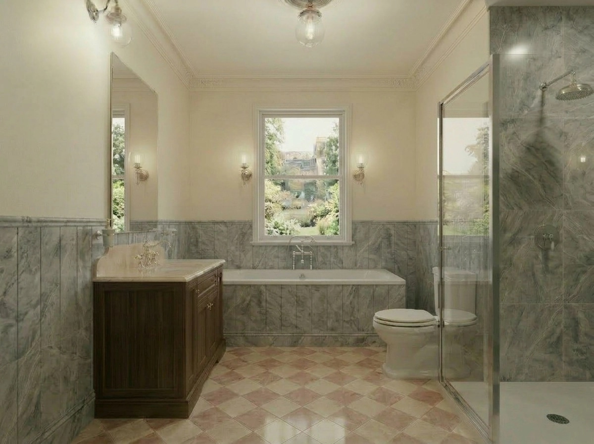 Bathroom interior in Classic style — photo by GenRoom AI