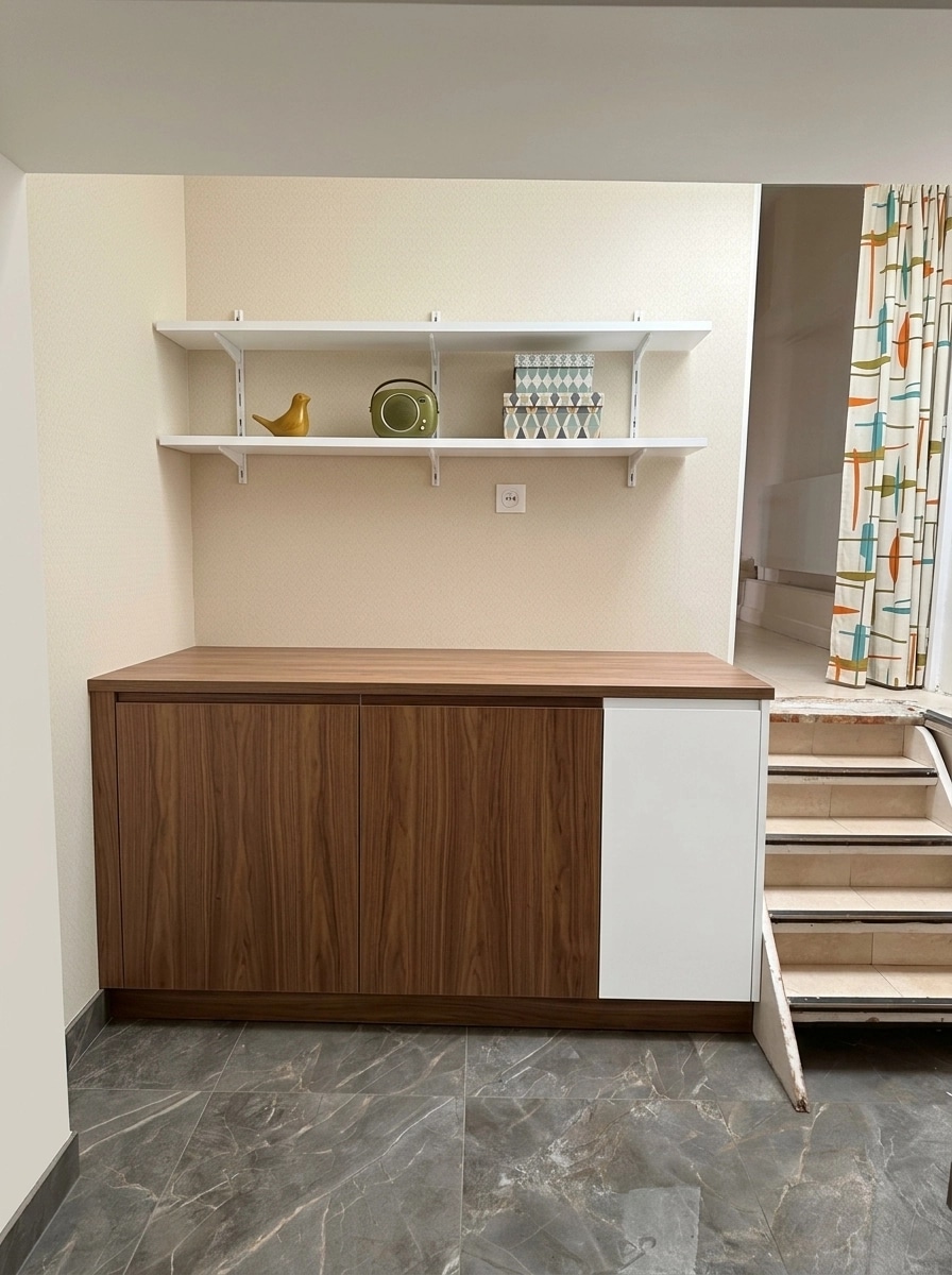 التصميم الداخلي بنمط Mid-Century Modern — laundry من GenRoom AI