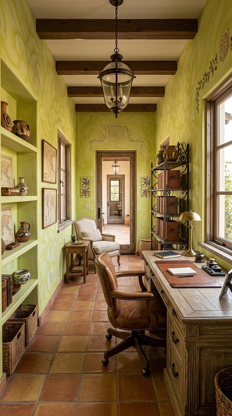 Interior design in Mediterranean style — home_office by GenRoom AI