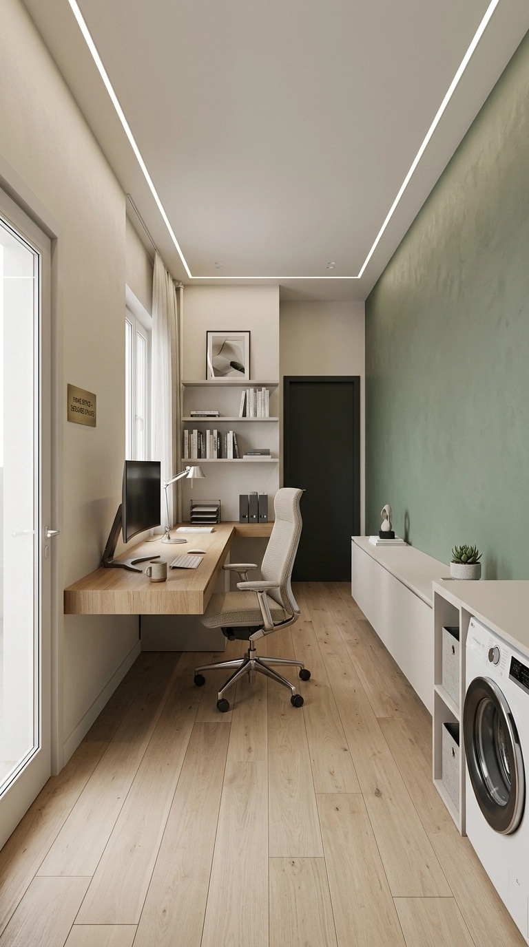 Interior design in Minimalism style — home_office by GenRoom AI