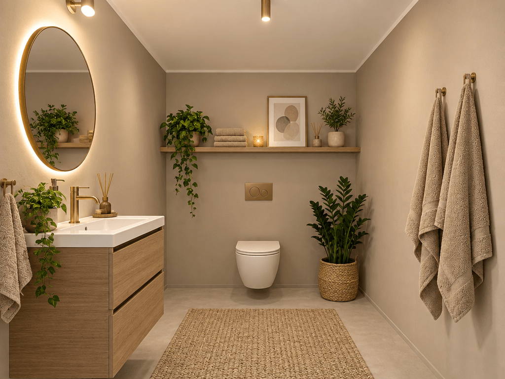 Bathroom interior in Contemporary style — photo by GenRoom AI