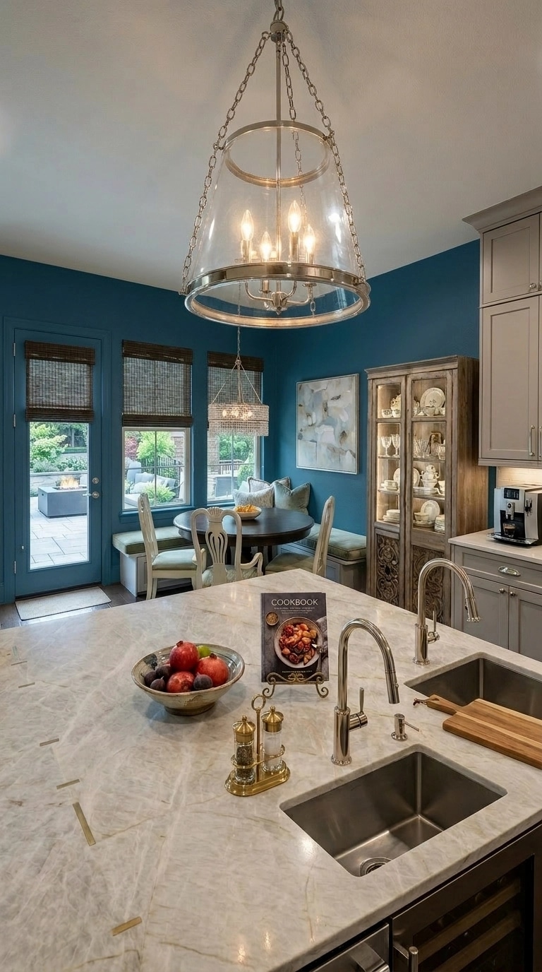 Transitional Kitchen design — interior photo by GenRoom AI