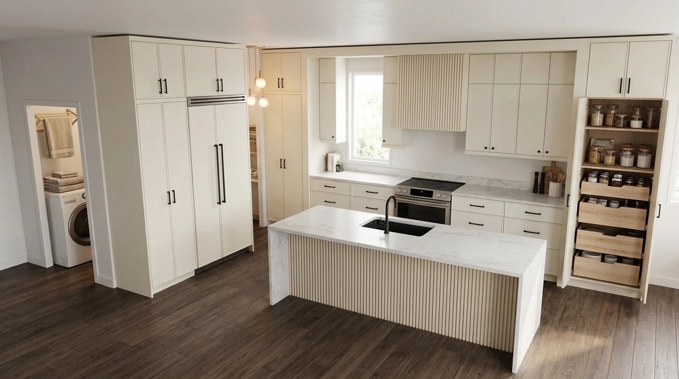 Interior design in Scandinavian style — Kitchen by GenRoom AI