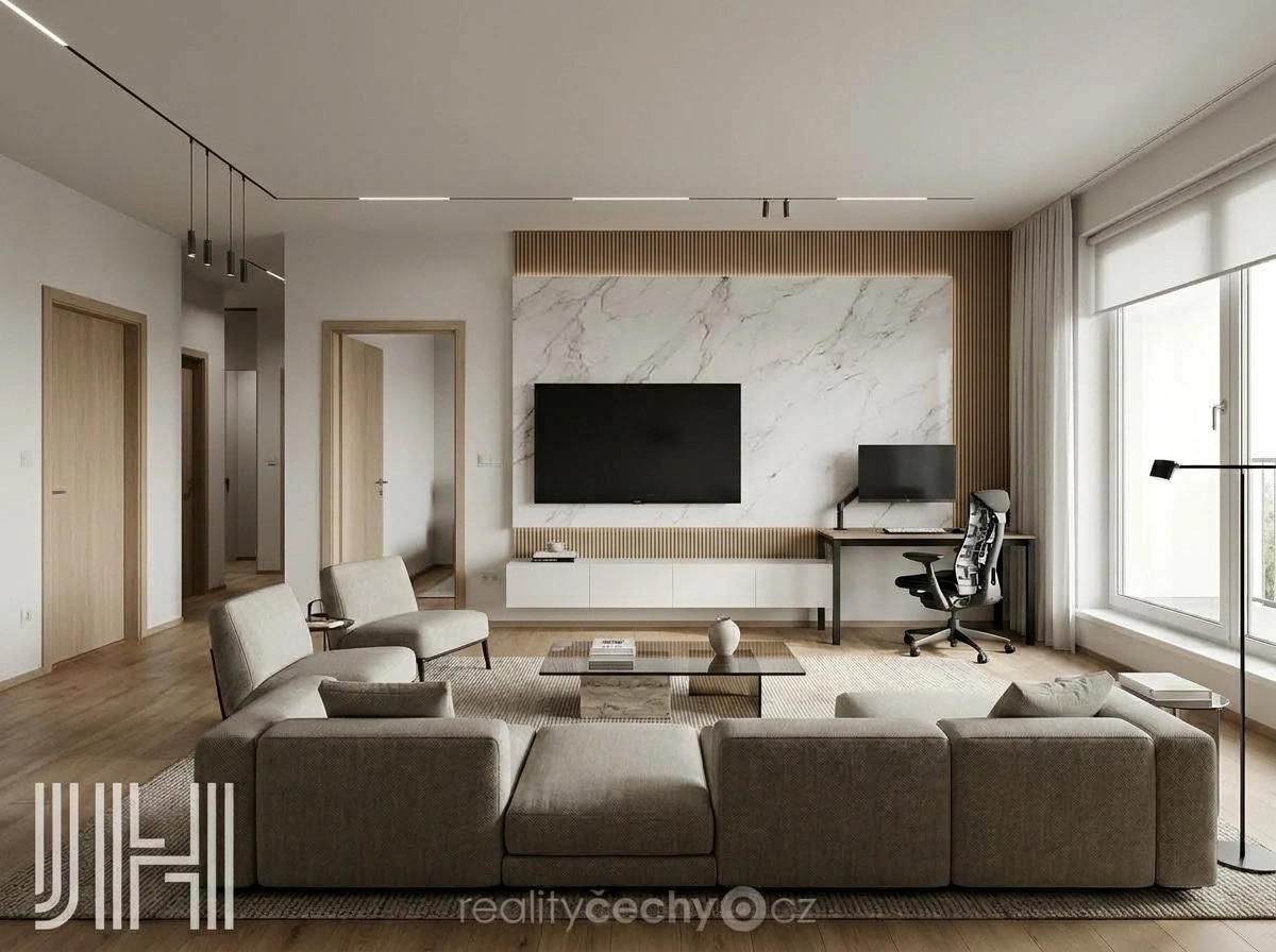Minimalism Living Room design — interior photo by GenRoom AI