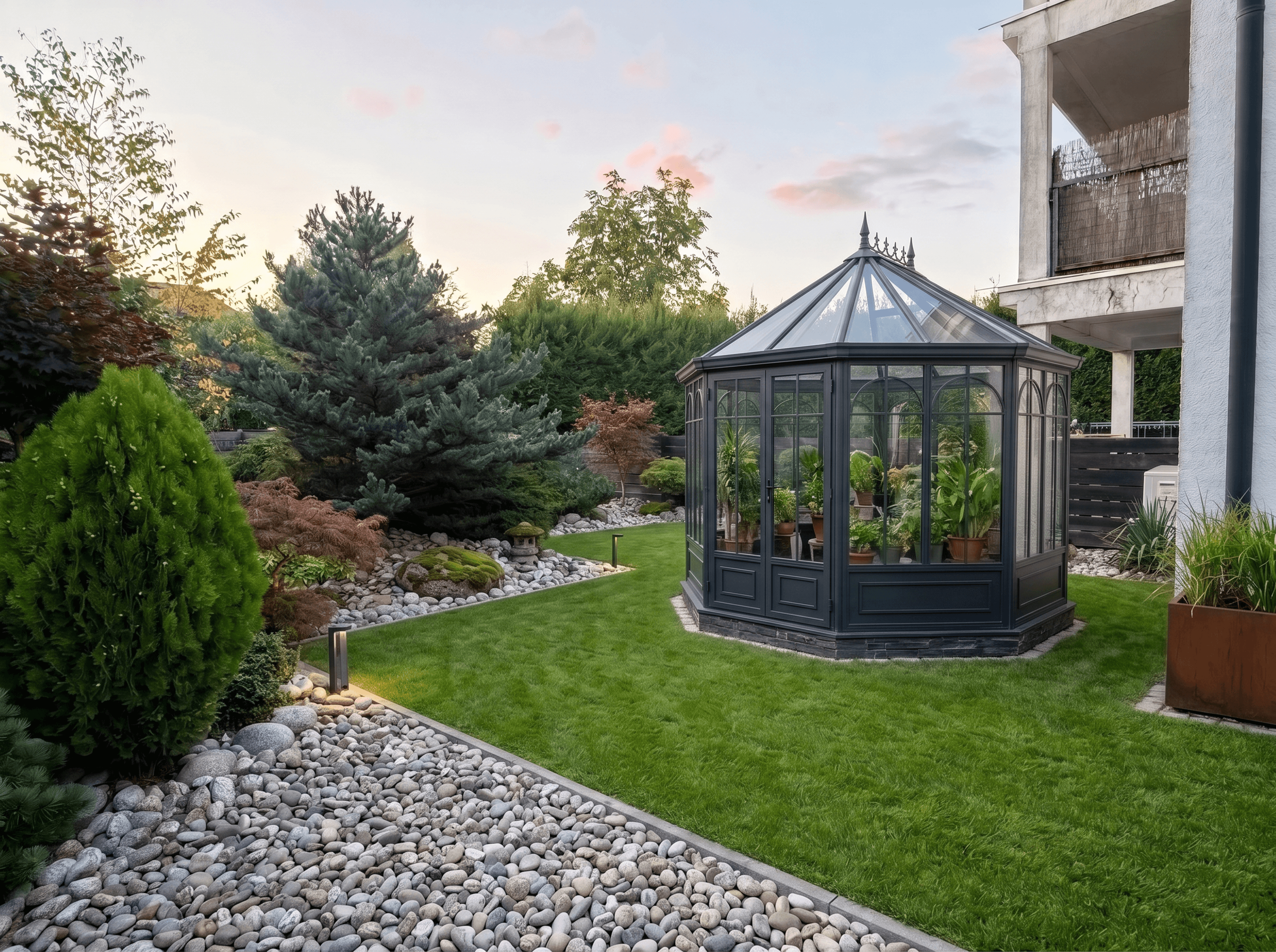 Landscape design in Minimalist Yard style — Yard by GenRoom AI