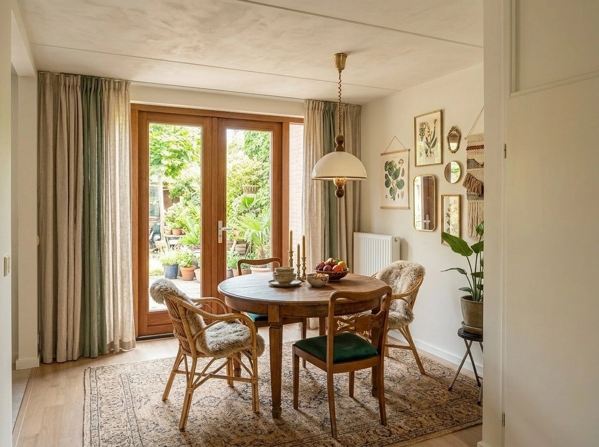 Interior design in Bohemian style — dining_room by GenRoom AI