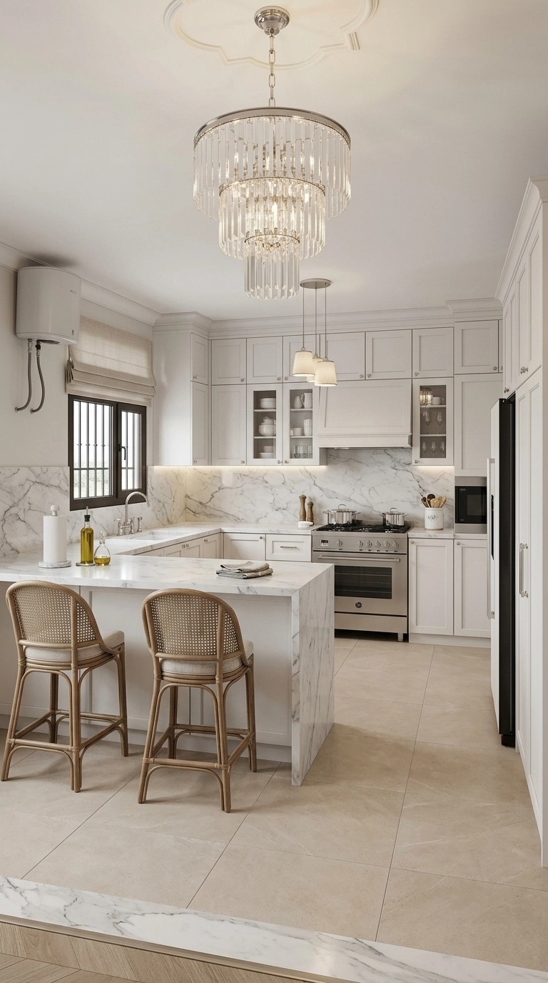 Interior design in Coastal / Hamptons style — Kitchen by GenRoom AI