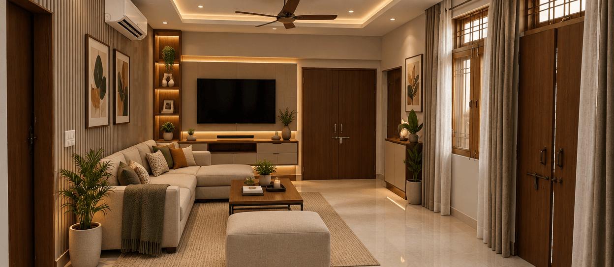 Interior design in Contemporary style — Living Room by GenRoom AI