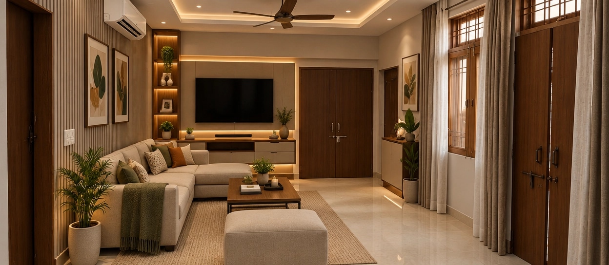 Interior design in Contemporary style — Living Room by GenRoom AI