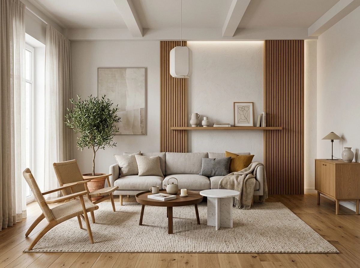 Scandinavian Living Room design — interior photo by GenRoom AI