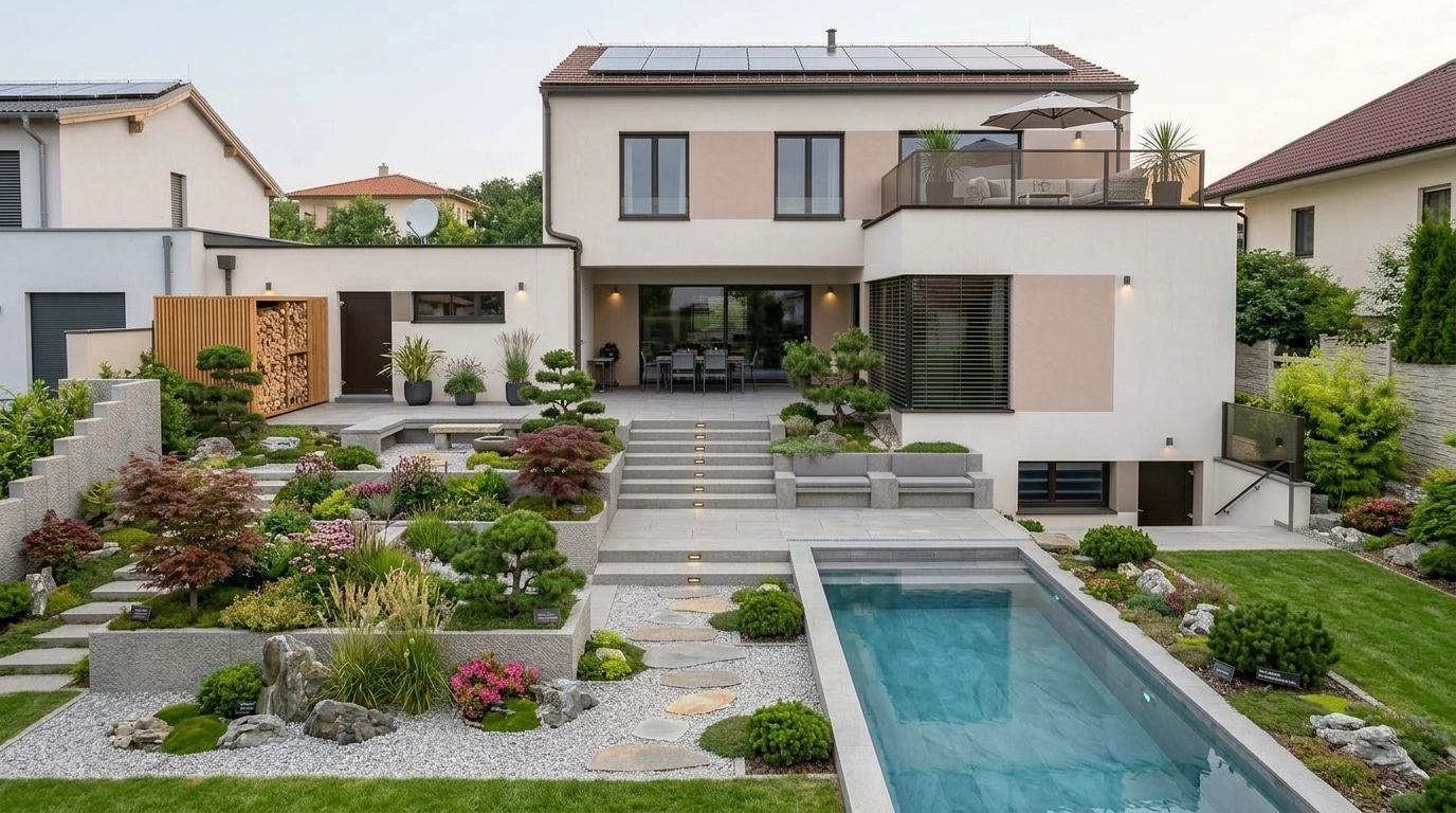 Landscape design in Contemporary Yard style — Yard by GenRoom AI