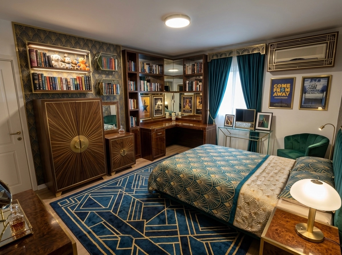 Art Deco Bedroom design — interior photo by GenRoom AI