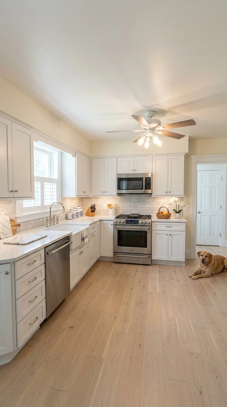 Kitchen interior in Coastal / Hamptons style — photo by GenRoom AI
