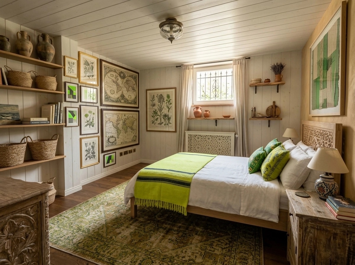 Interior design in Mediterranean style — Bedroom by GenRoom AI
