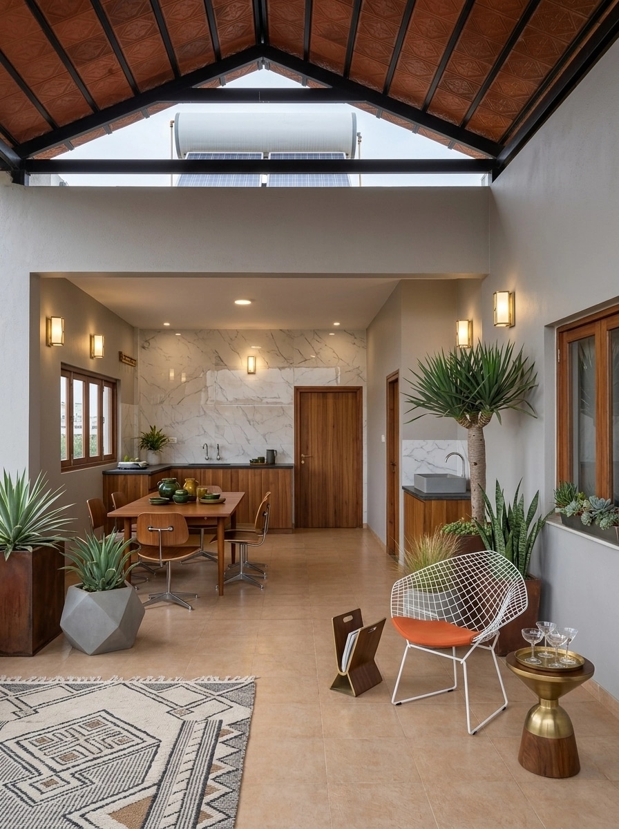 Design d'intérieur en style Mid-Century Modern — terrace par GenRoom AI