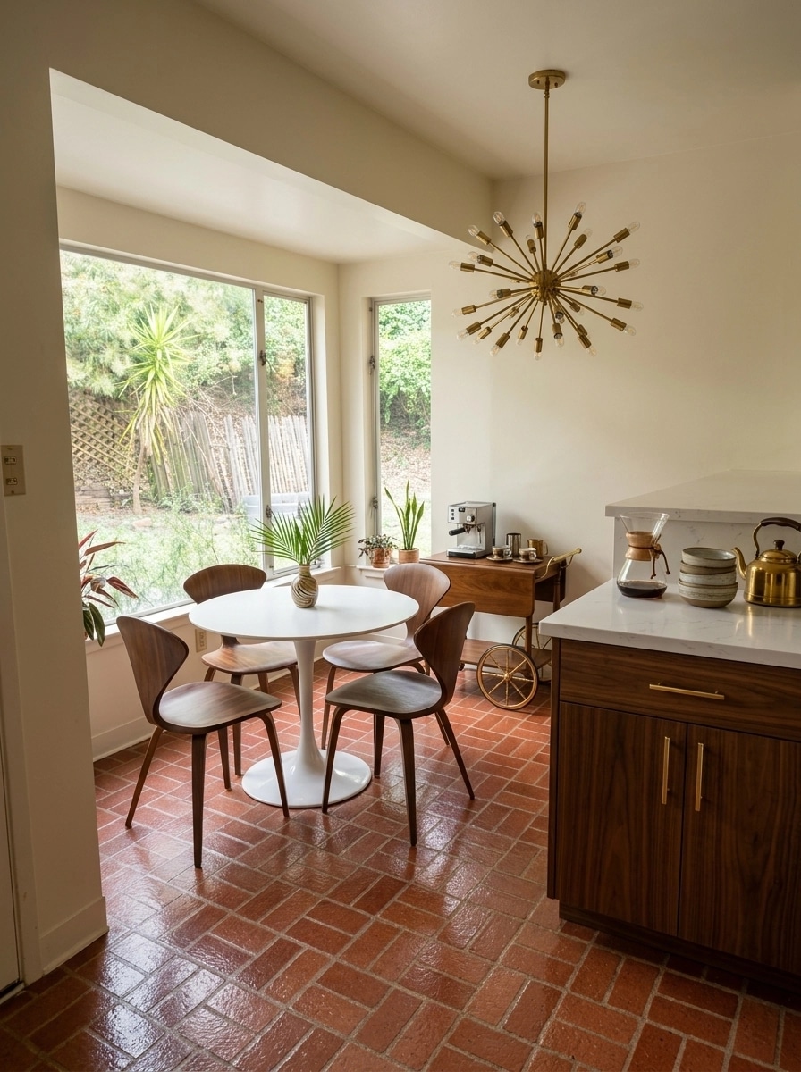 Interior design in Mid-Century Modern style — Kitchen by GenRoom AI
