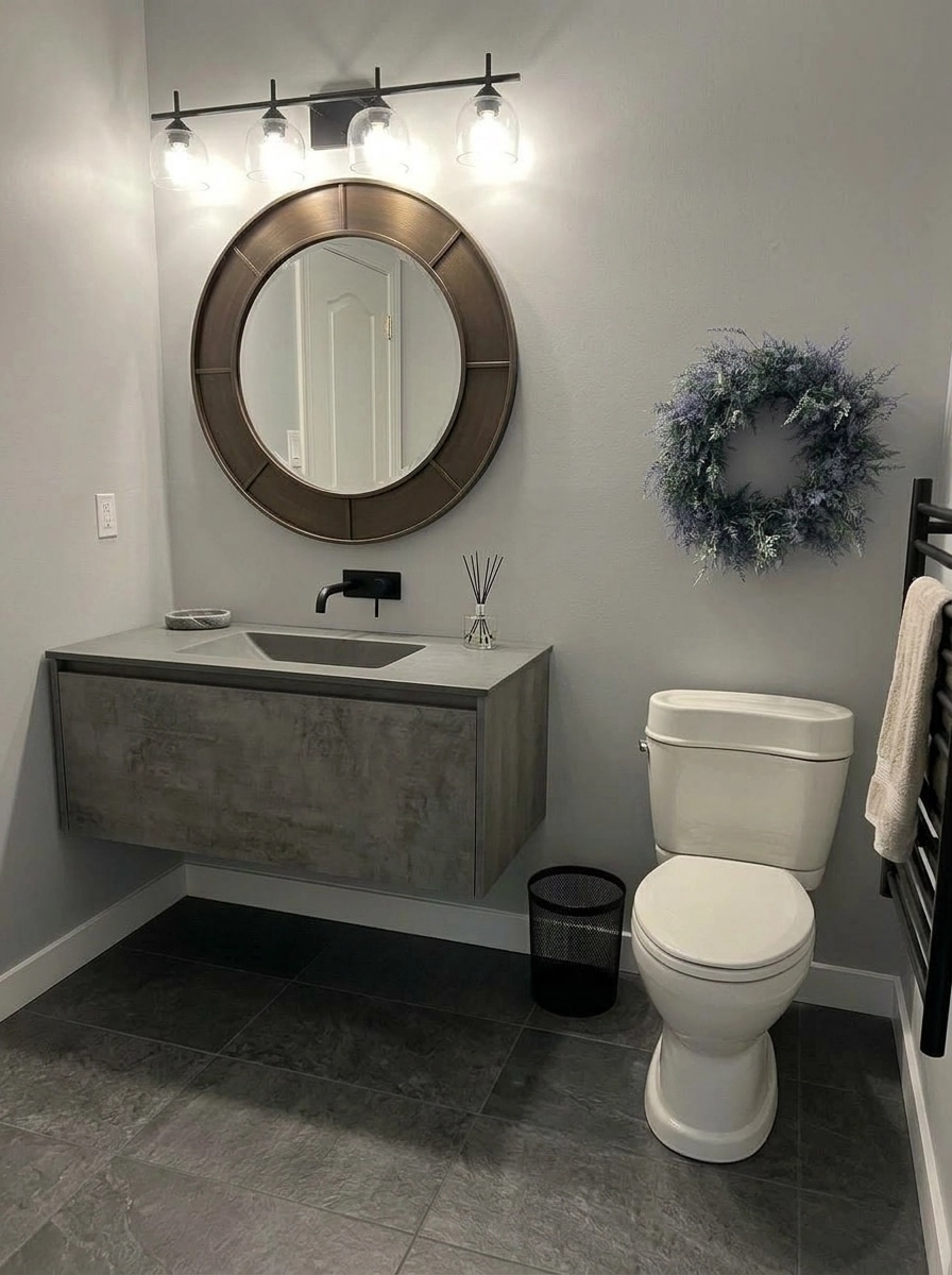 Contemporary Bathroom design — interior photo by GenRoom AI