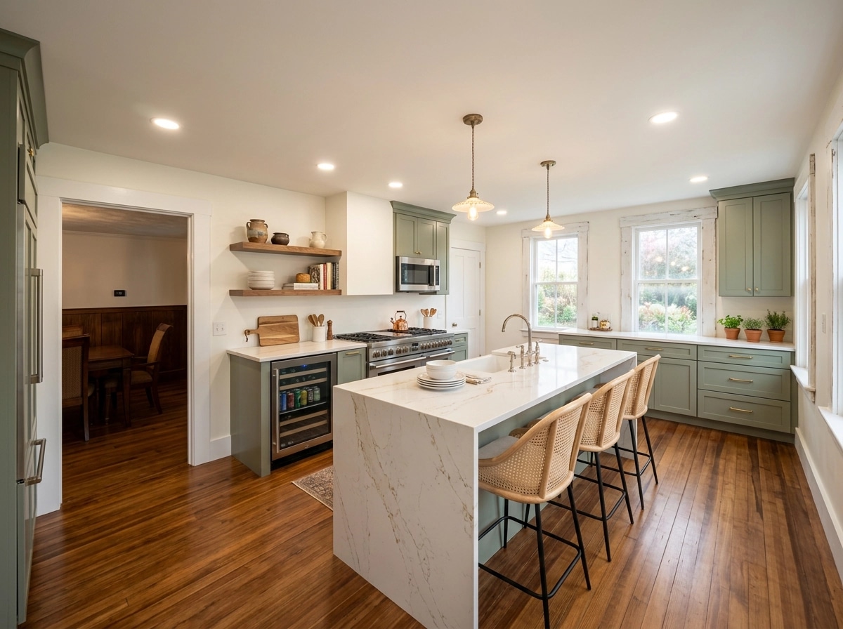 Modern Farmhouse Kitchen design — interior photo by GenRoom AI